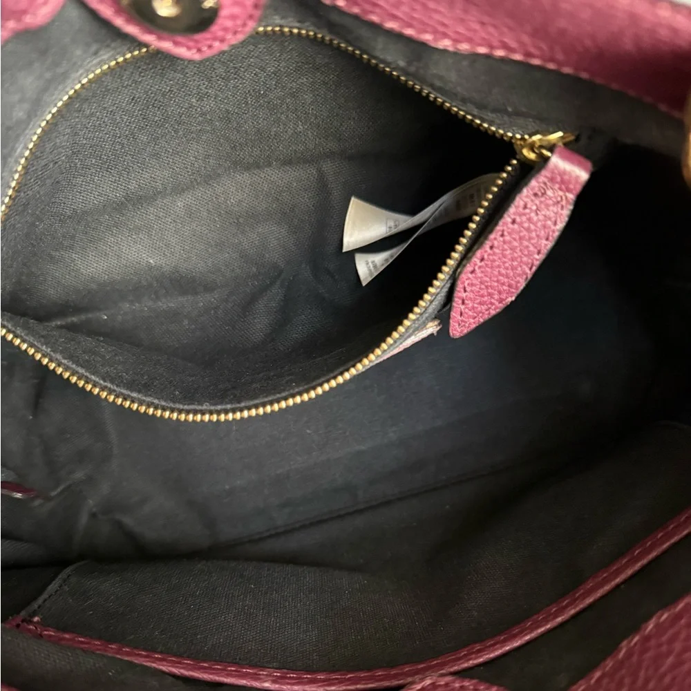 Burberry Crossbody Satchel Leather Bag and Long Zippy Wallet Bundle Authentic - Picture 10 of 16